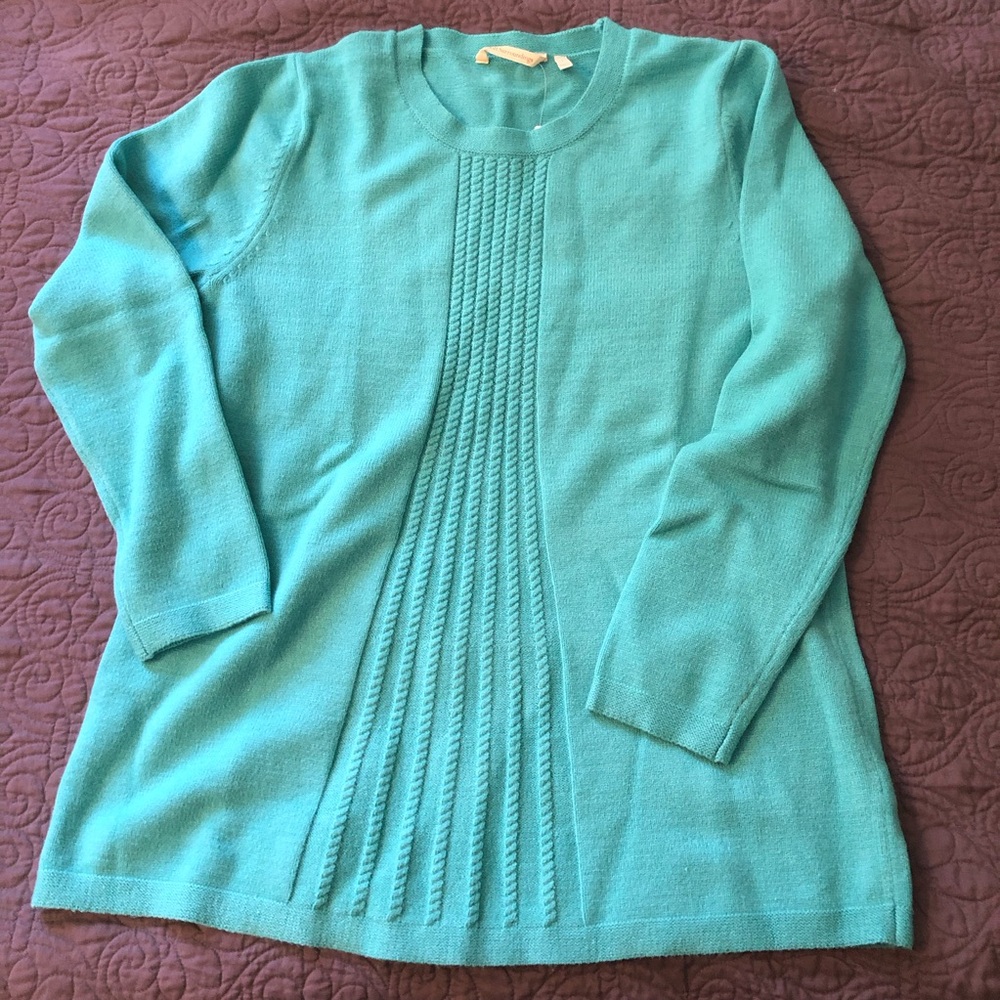 🆕 Soft Surroundings Turquoise Pullover Sweater